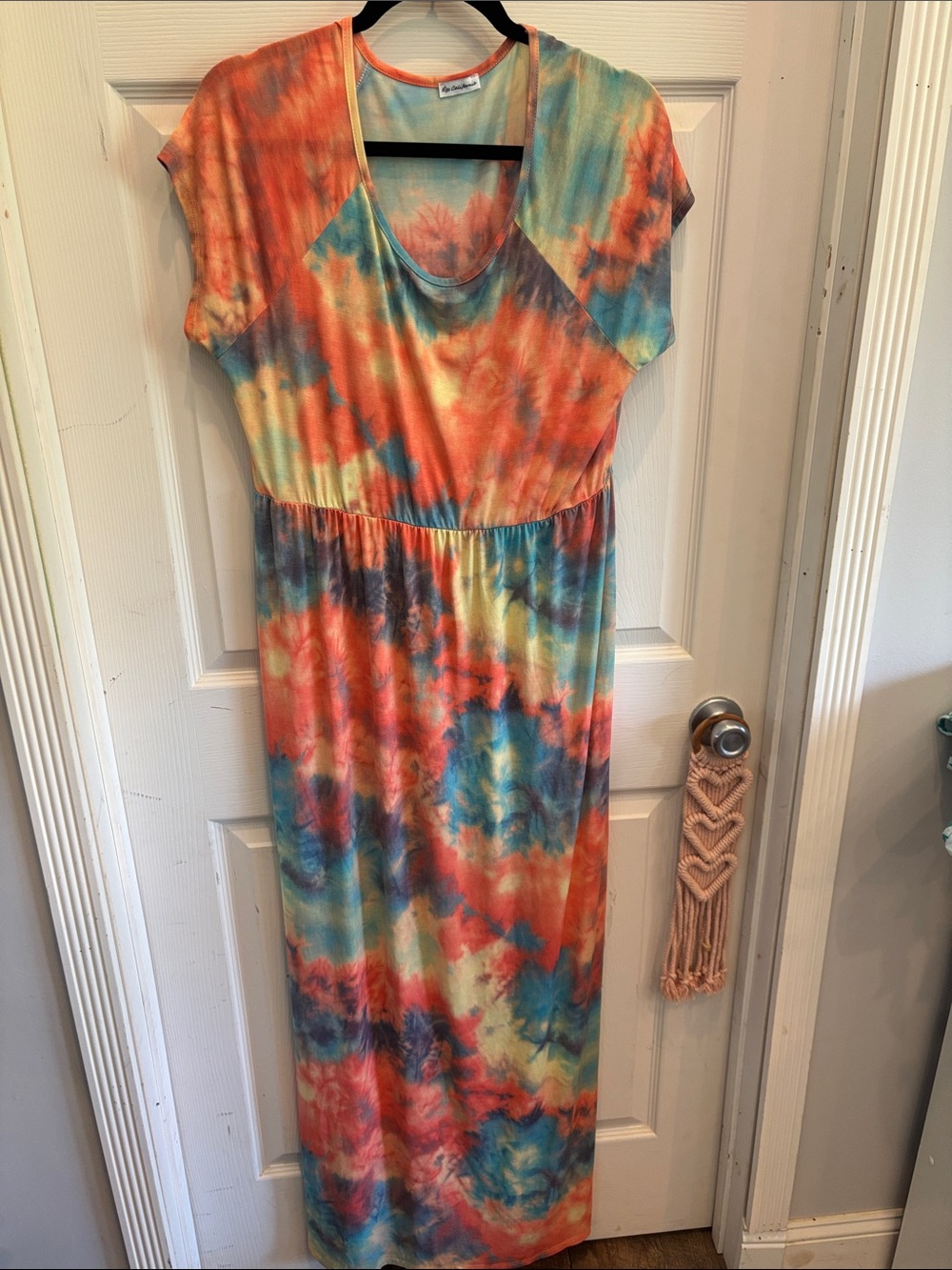 Egy Tie Die Maxi Dress